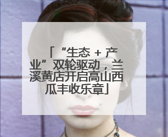 “生态 + 产业”双轮驱动，兰溪黄店开启高山西瓜丰收乐章