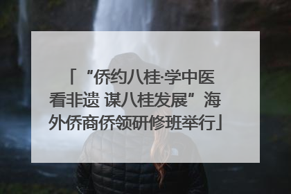 “侨约八桂·学中医 看非遗 谋八桂发展”海外侨商侨领研修班举行