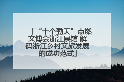 “十个勤天”点燃文博会浙江展馆 解码浙江乡村文旅发展的成功范式