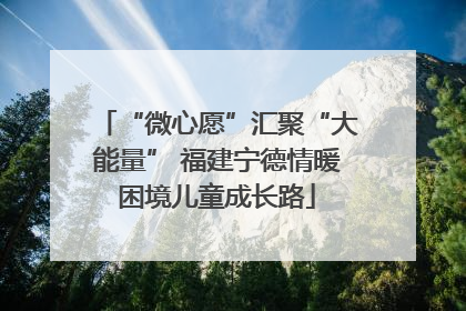 “微心愿”汇聚“大能量” 福建宁德情暖困境儿童成长路