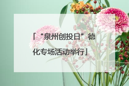 “泉州创投日”德化专场活动举行