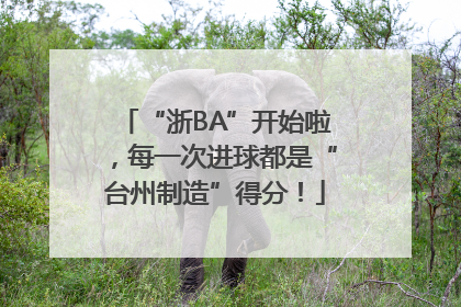 “浙BA”开始啦，每一次进球都是“台州制造”得分！