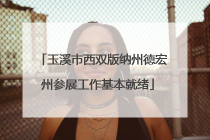 玉溪市西双版纳州德宏州参展工作基本就绪