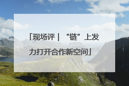 现场评｜“链”上发力打开合作新空间