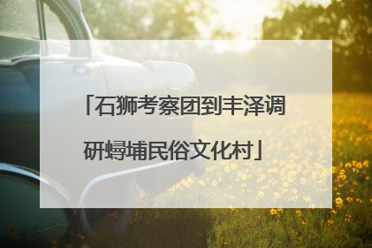 石狮考察团到丰泽调研蟳埔民俗文化村
