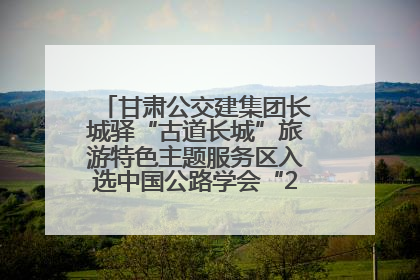 甘肃公交建集团长城驿“古道长城”旅游特色主题服务区入选中国公路学会“2025年度交通与旅游融合创新项目”