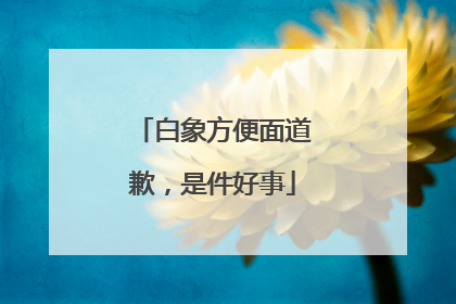 白象方便面道歉，是件好事