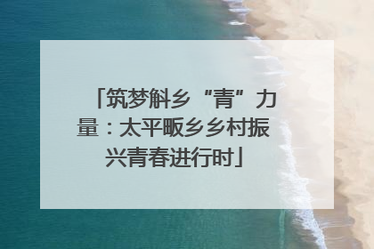 筑梦斛乡“青”力量：太平畈乡乡村振兴青春进行时