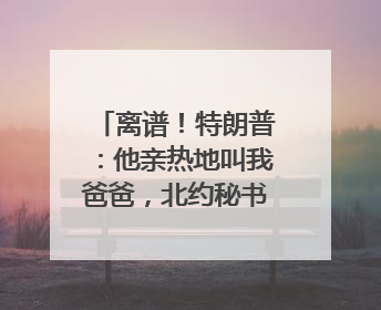 离谱！特朗普：他亲热地叫我爸爸，北约秘书长：我没有