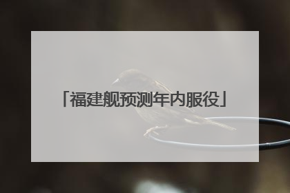福建舰预测年内服役