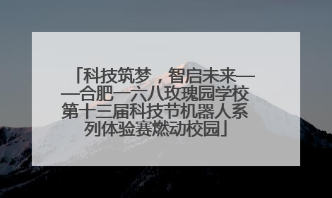 科技筑梦，智启未来——合肥一六八玫瑰园学校第十三届科技节机器人系列体验赛燃动校园