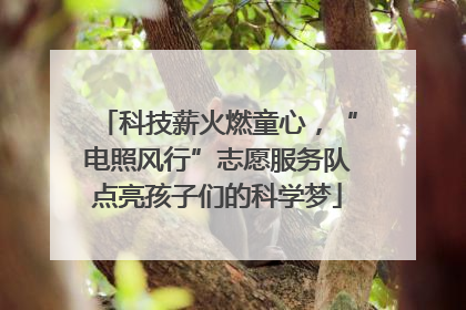 科技薪火燃童心，“电照风行”志愿服务队点亮孩子们的科学梦