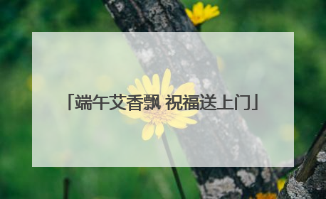 端午艾香飘 祝福送上门