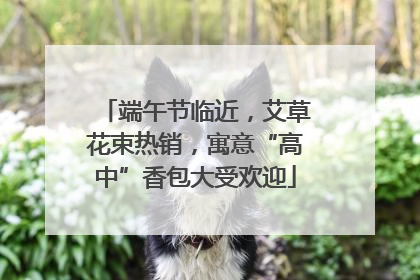 端午节临近，艾草花束热销，寓意“高中”香包大受欢迎