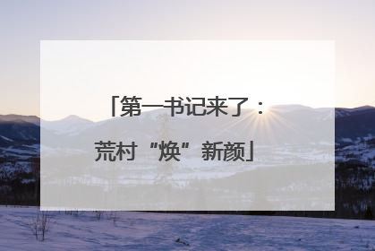 第一书记来了：荒村“焕”新颜