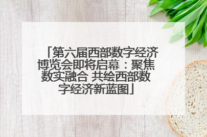 第六届西部数字经济博览会即将启幕：聚焦数实融合 共绘西部数字经济新蓝图