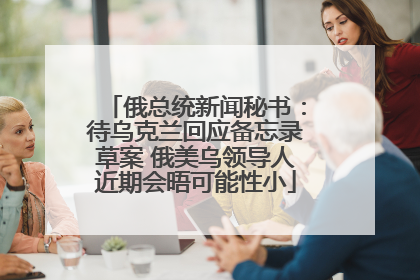 俄总统新闻秘书：待乌克兰回应备忘录草案 俄美乌领导人近期会晤可能性小