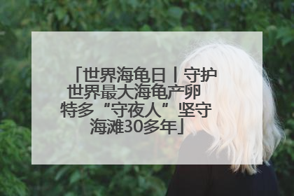 世界海龟日丨守护世界最大海龟产卵 特多“守夜人”坚守海滩30多年