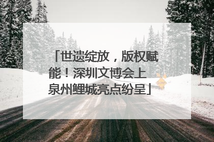 世遗绽放，版权赋能！深圳文博会上 泉州鲤城亮点纷呈