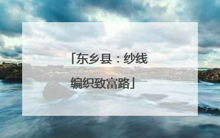 东乡县：纱线编织致富路