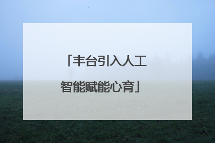 丰台引入人工智能赋能心育