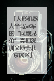 人形机器人半马冠军的“同胞兄弟”亮相深圳文博会北京展区