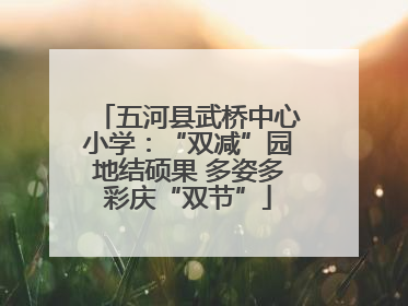 五河县武桥中心小学：“双减”园地结硕果 多姿多彩庆“双节”