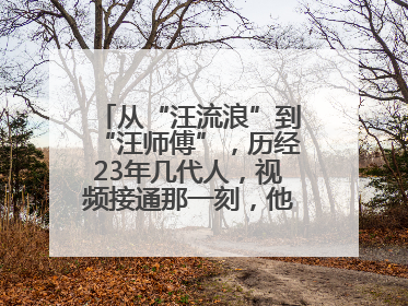 从“汪流浪”到“汪师傅”，历经23年几代人，视频接通那一刻，他泪流满面……