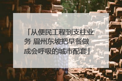 从便民工程到支柱业务 眉州东坡把早餐做成会呼吸的城市配套