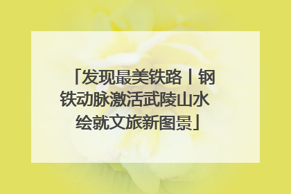 发现最美铁路丨钢铁动脉激活武陵山水 绘就文旅新图景