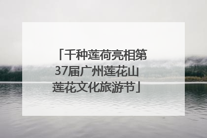 千种莲荷亮相第37届广州莲花山莲花文化旅游节