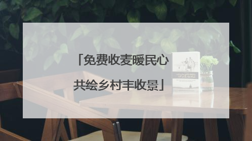 免费收麦暖民心 共绘乡村丰收景