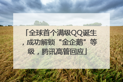全球首个满级QQ诞生，成功解锁“金企鹅”等级，腾讯高管回应