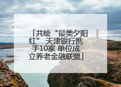 共绘“最美夕阳红” 天津银行携手10家 单位成立养老金融联盟