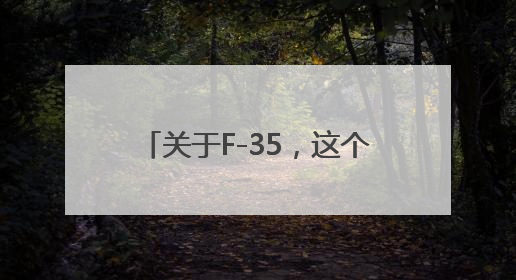 关于F-35，这个问号意味着什么？