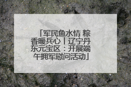 军民鱼水情 粽香暖兵心丨辽宁丹东元宝区：开展端午拥军慰问活动