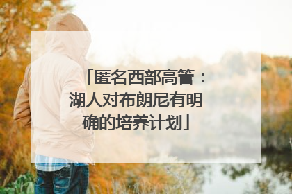 匿名西部高管：湖人对布朗尼有明确的培养计划
