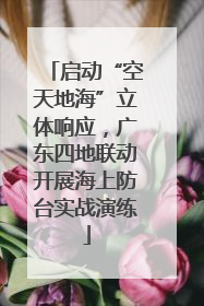 启动“空天地海”立体响应，广东四地联动开展海上防台实战演练