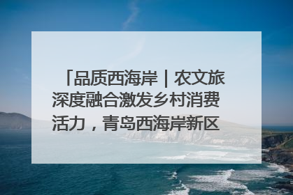 品质西海岸｜农文旅深度融合激发乡村消费活力，青岛西海岸新区的乡村振兴实践