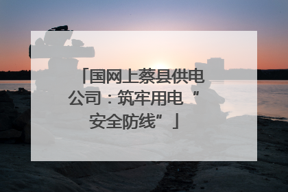 国网上蔡县供电公司：筑牢用电“安全防线”