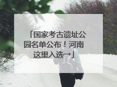 国家考古遗址公园名单公布！河南这里入选→