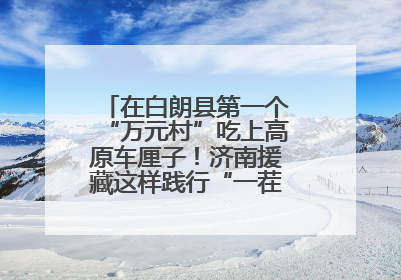 在白朗县第一个“万元村”吃上高原车厘子！济南援藏这样践行“一茬接着一茬干”