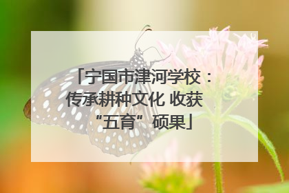 宁国市津河学校：传承耕种文化 收获“五育”硕果
