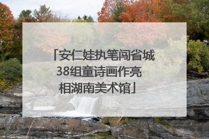 安仁娃执笔闯省城 38组童诗画作亮相湖南美术馆
