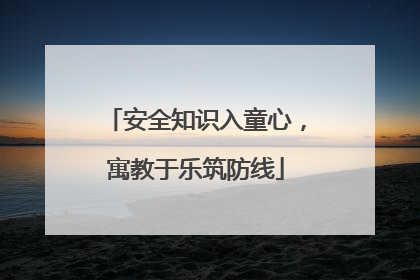 安全知识入童心，寓教于乐筑防线