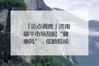 壹点调查｜济南端午市场刮起“健康风”，低糖粽成消费者“新宠”