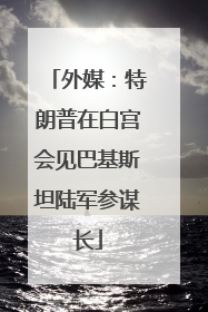 外媒：特朗普在白宫会见巴基斯坦陆军参谋长