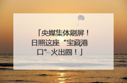 央媒集体刷屏！日照这座“宝藏港口”火出圈！