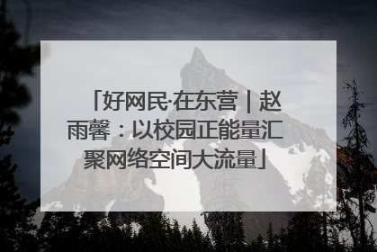 好网民·在东营｜赵雨馨：以校园正能量汇聚网络空间大流量
