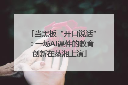 当黑板“开口说话”：一场AI课件的教育创新在蒸湘上演